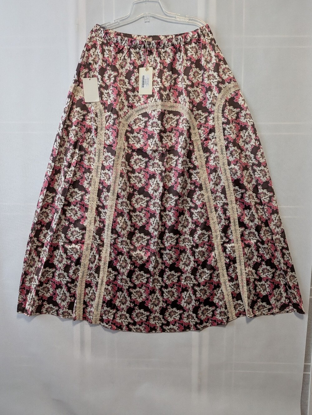 Joyfolie Women's Ravina skirts in umber floral featuring a rich brown floral